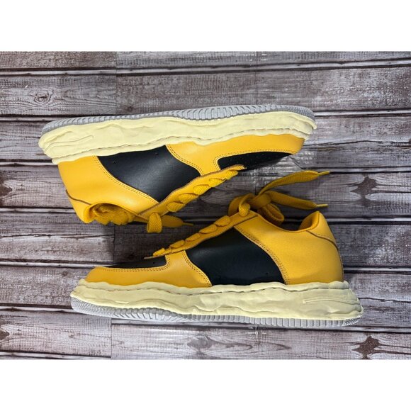 Maison Mihara Yasuhiro Wayne VL OG Sole Low top Sneakers size 45 Yellow Black